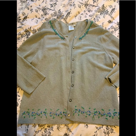 Vintage beaded cardigan - Picture 1 of 4